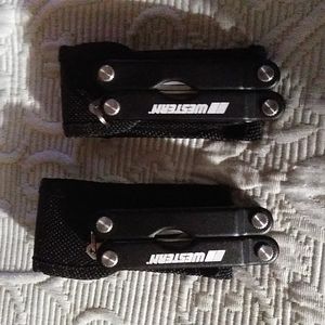 (2) Western Multi Pocket Tool Set